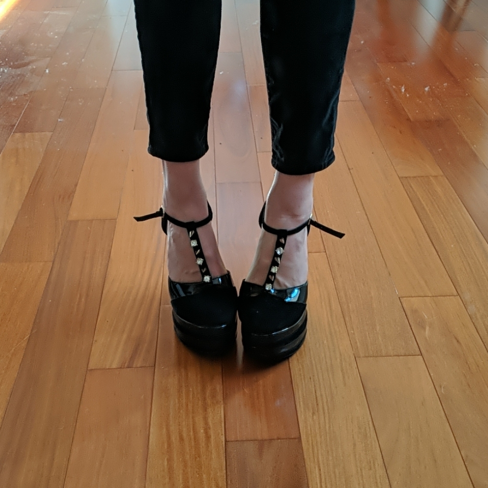Posh couture Jeffrey Campbell spike heels